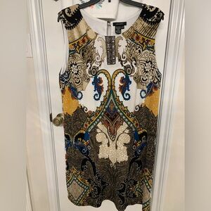 Trina Turk Multicolor Paisley-Print Sleeveless Dress
